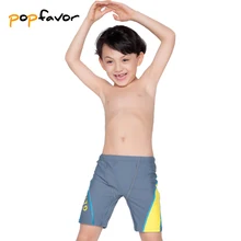 POPFAVOR/брендовый купальник для мальчиков, черные детские плавки, одежда для мальчиков, Шорты для плавания, лоскутные детские купальники, плавки для мальчиков