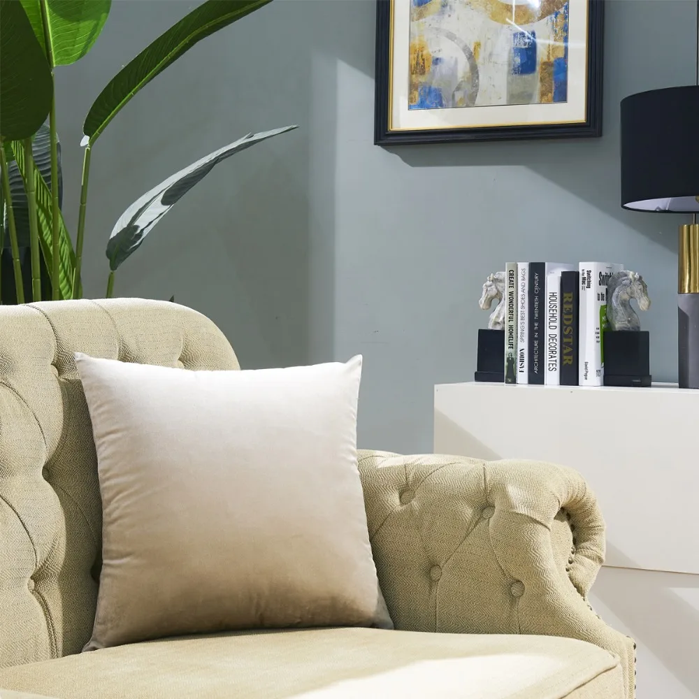 ivory decorative pillow cover