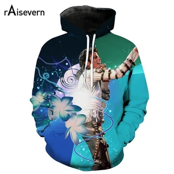 

Raisevern Michael Jackson Hoodies Sweatshirt Shirts 3D Long Sleeve Pullover Harajuku Men Women Unisex Shirts Plus Size Dropship