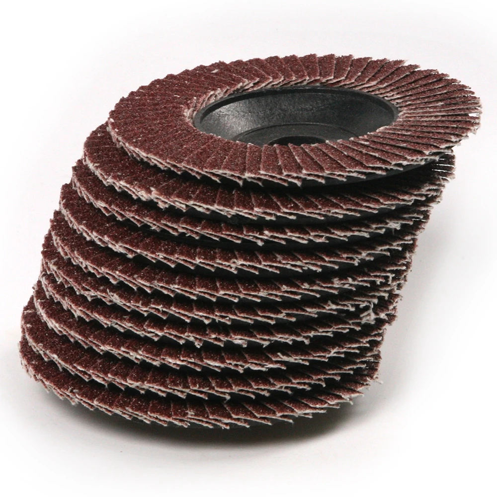 New 10Pcs/Set Polishing Wheel Grit 4'' Electric Angle Grinder Flap Type