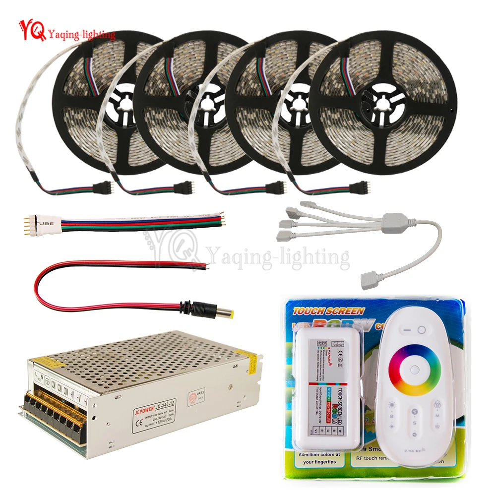 Tiras de Led + rf controle remoto + Vida Média (hrs) : 50000