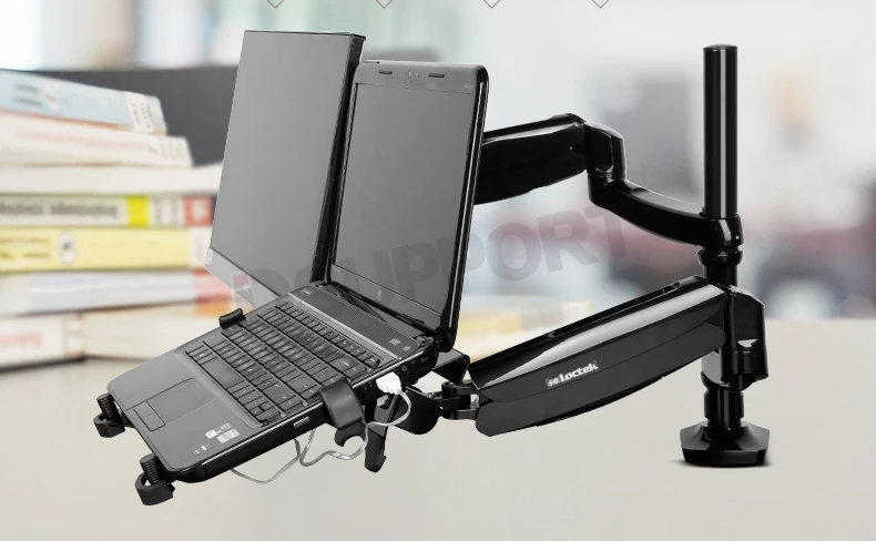  Loctek D5F2 portátil de doble uso/brazo de montaje para ordenador portátil + soporte para Monitor c