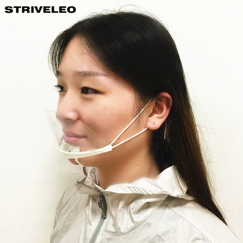 

10pcs A Transparent Mask Anti Fog Catering Food Hotel Plastic kitchen Restaurant Hotel Special 4 Color Selectable