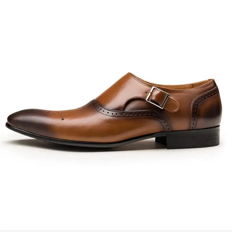 Movechain/мужское платье галактика; туфли дерби; мужские офисные деловые туфли-оксфорды с острым носком и пряжкой; мужские свадебные туфли-броги на плоской подошве