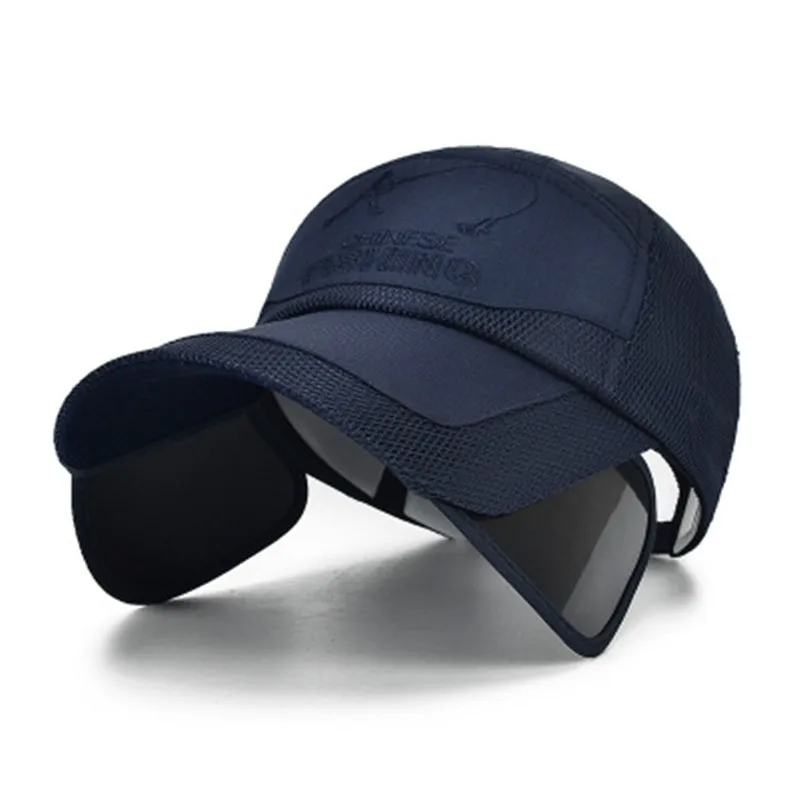 Balakie Unisex Visor Hat Mesh Running Sport Fisherman Sun Hat Casual Breathable Beret Flat Cap for Men Women