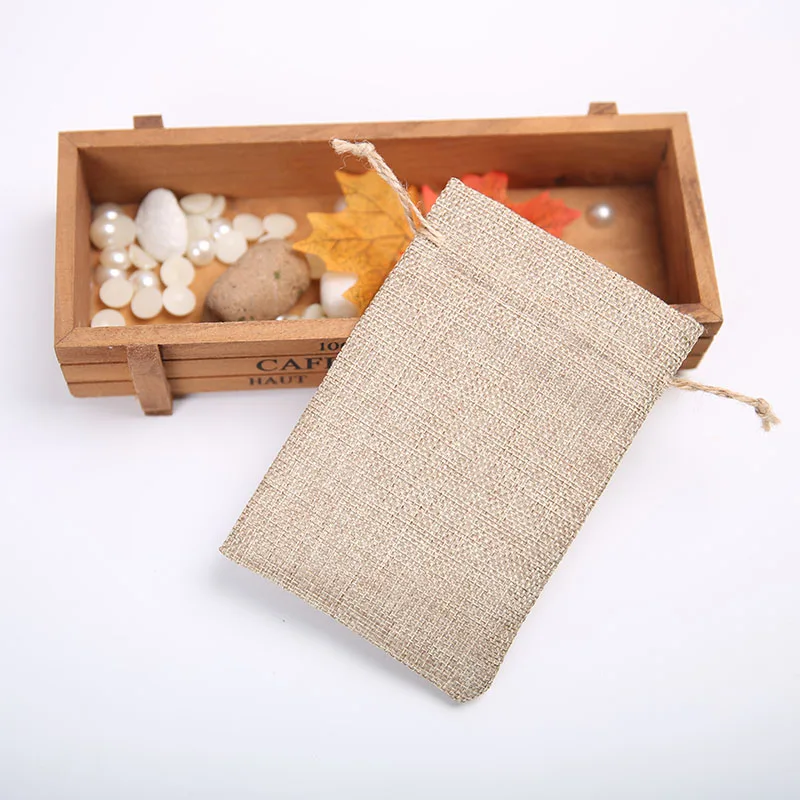 20pcs/Lot 13*18cm Linen Jute Bags Jewelry Gift Pouch Small Flax Jute Bags Can Custom Logo Printing Drawstring Packaging Bag 20pcs/Lot 13*18cm Linen Jute Bags Jewelry Gift Pouch Small Flax Jute Bags Can Custom Logo Printing Drawstring Packaging Bag