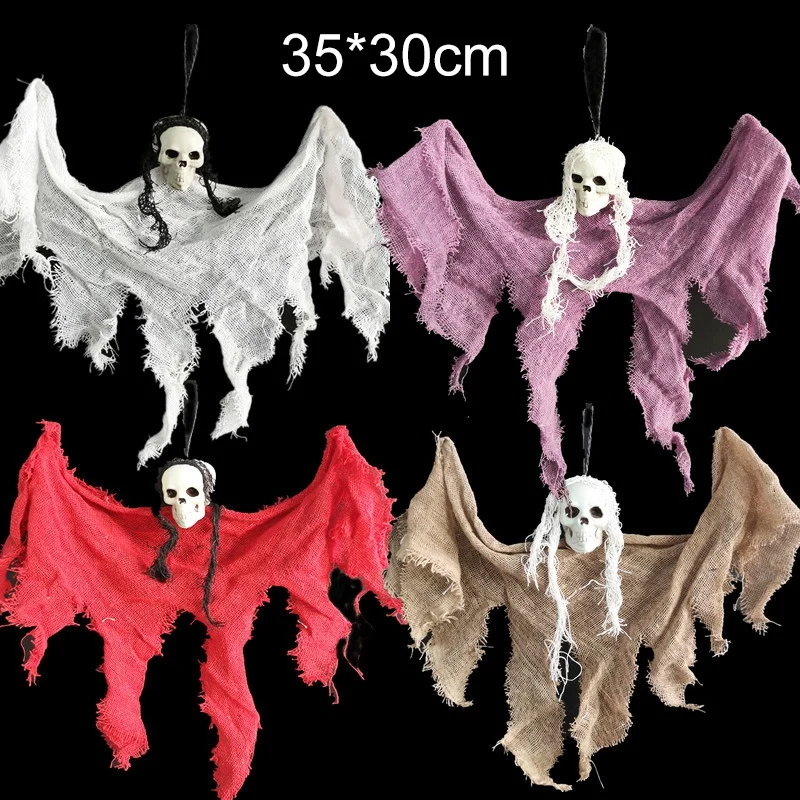 

Halloween Scary Door Decoration Skull Halloween Hanging Ghost Haunted House Grim Reaper Horror Props Home Door Bar Club Decor