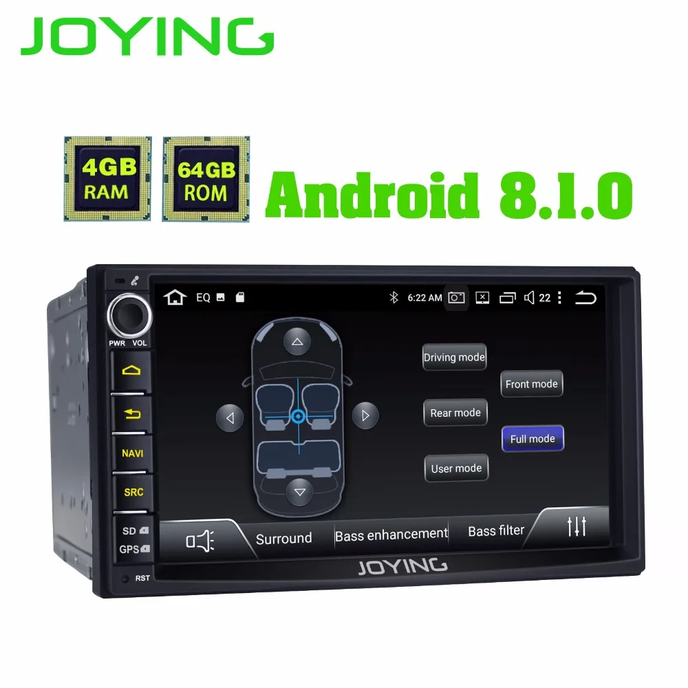 Nuevo Producto doble 2Din 4 GB + 64 GB unidad Android coche Universal Radio Multimedia estéreo No DVD de música reproductor con construido en DSP