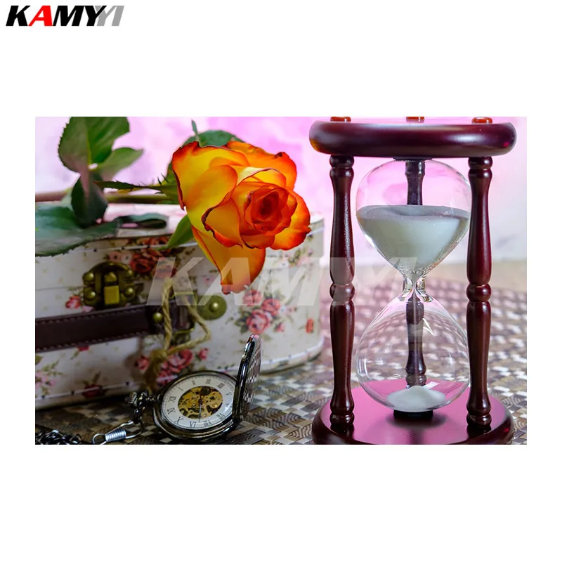 

NEW DIY Diamond Painting Time Is Fleeting Needlework Home Decorative Full Square Diamond Embroidery NMX