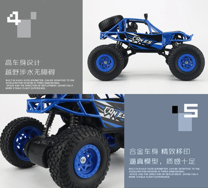 Скоростной гоночный автомобиль RC Monster 1:20 2,4G пульт дистанционного управления скалолазание ползунок внедорожный автомобиль модель все сплав Материал игрушка подарок