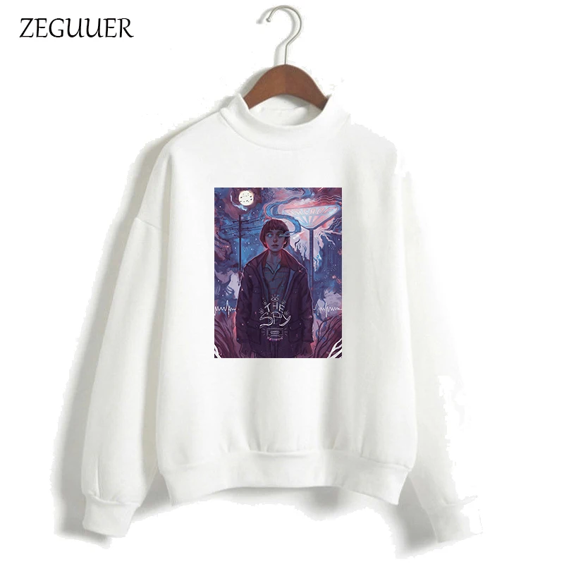 

Stranger Things Hoodies Women Interesting Classic Anime Harajuku Pink Cartoon Sweatshirt Clothes Streetwear Fashion Hipster
