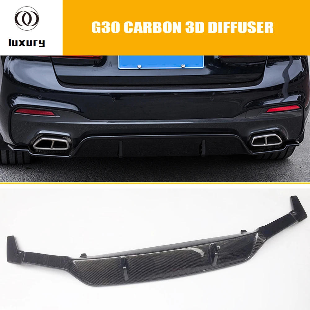 Diffusore A Labbro Paraurti Posteriore Stile 3D Per Bmw G30 G31 520 530 540 550 M Pacchetto Sportivo 2017-2024
