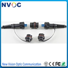 Открытый IP67 ODVA-LC-ODVA-LC дуплексный 1 м FTTA волоконный патч-корд, SM, G657A1, 7,0 мм, 2 ядра, LSZH Куртка+ ODVA LC DX волоконный адаптер