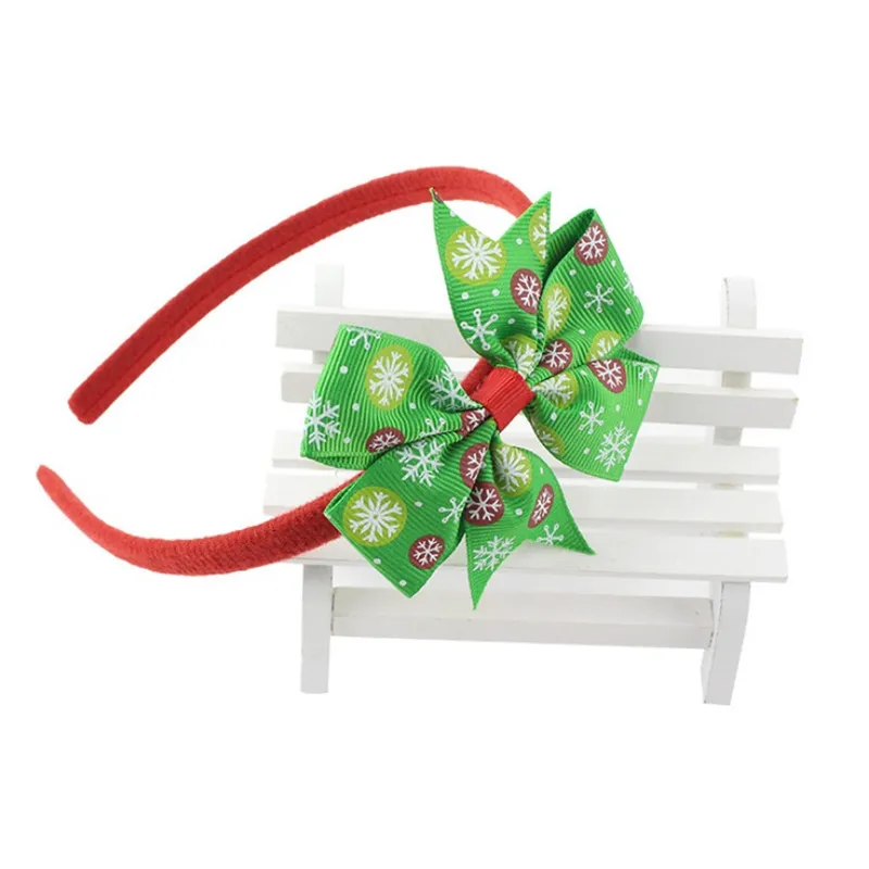 Christmas Halloween Flower Hair Bows Headband Plastic Teeth Ribbon Hairbands Hoop Hair Accessories For Girls (6)