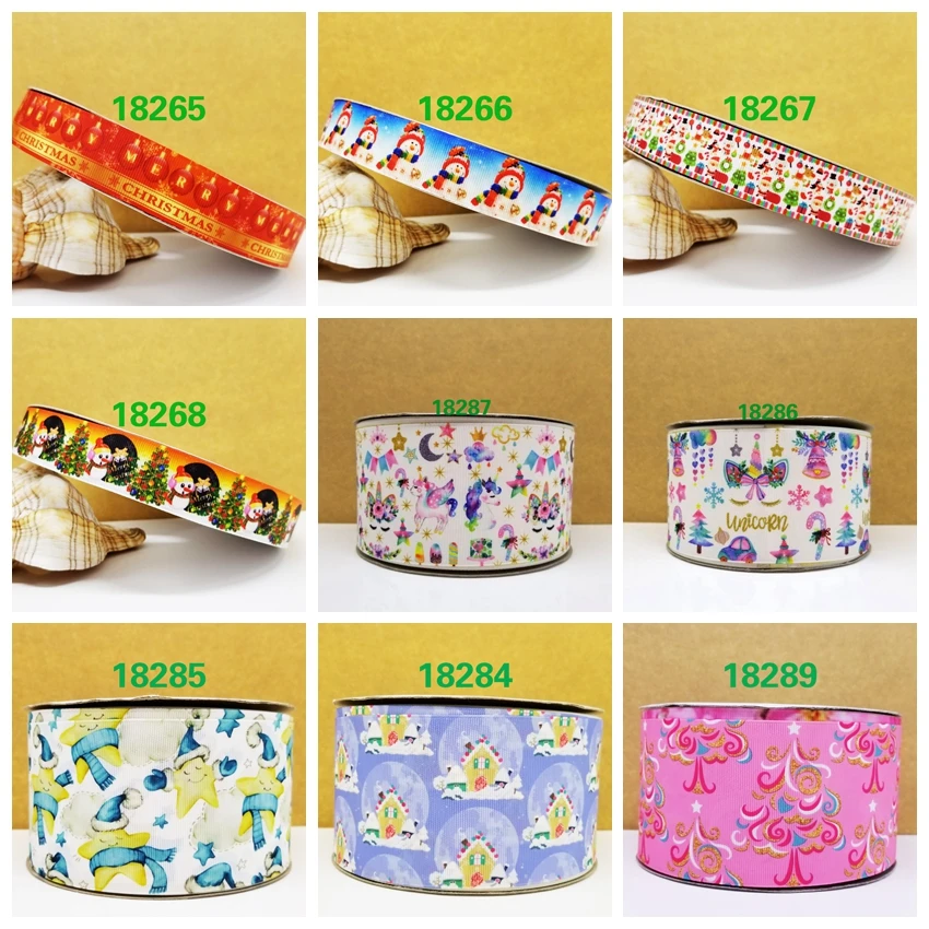 

Free shipping 50 yard cartoon printed grosgrain ribbon 18287