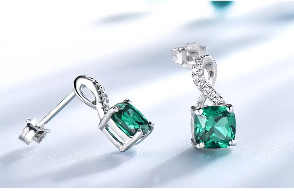 UMCHO-Created-Nano-Emerald--925-sterling-silver-clip-earrings-for-women-EUJ091E-1pc_05