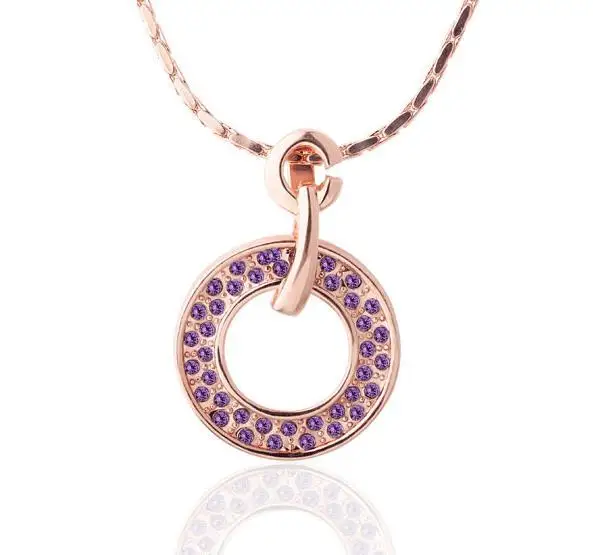 N297 WholesaleNickle Free Antiallergic18K Real Gold Plated Necklace pendants New Fashion Jewelry For Women