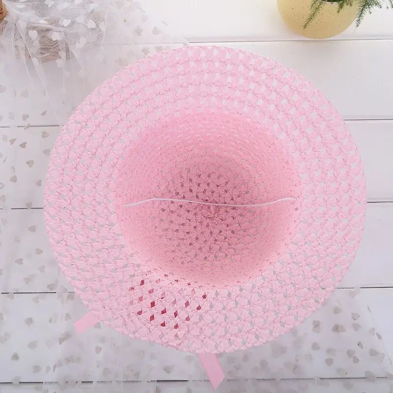 MAERSHEI الفتيات الاطفال قبعات الشاطئ أكياس زهرة القش قبعة حقيبة يد حقيبة دعوى الأطفال الصيف قبعة الشمس ل 3-7 سنوات