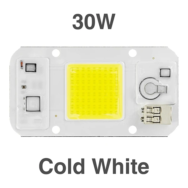 Умный IC светодиодный COB чип 50 Вт 30 Вт 20 Вт AC110V AC220V светильник для выращивания DIY дневной белый теплый белый холодный белый с регулируемой яркостью полный спектр светодиодный чип - Испускаемый цвет: 30W Cold White