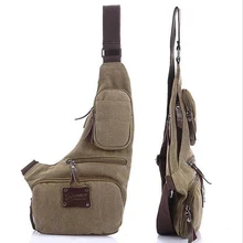 Новая мужская однотонная Холщовая Сумка через плечо, Диагональная Сумка, модная спортивная сумка с карманами для отдыха на открытом воздухе, прогулок, нагрудная сумка