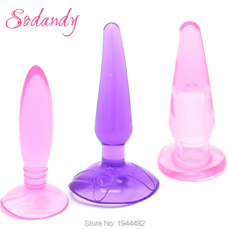 SODANDY 3PCS Anal font b Sex b font font b Toys b font Silicone Anal Plug