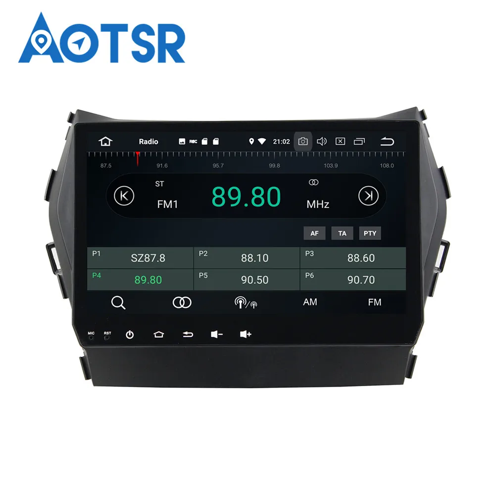 Cheap Android 8 4+32G Car DVD Player GPS navigation For Hyundai IX45 Santa fe 2014-2015 head unit multimedia player tape recorder IPS 7