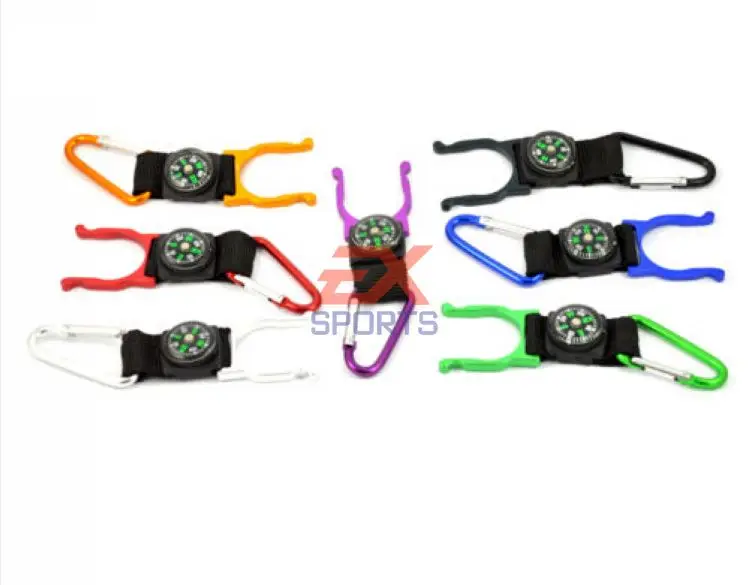 Camping Carabiner Water Bottle Holder Buckle Clip Strap with Compass (3)