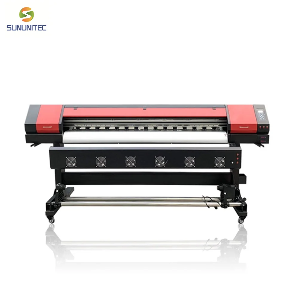 

1.8m UV printer machine XP600 Head Eco Solvent Digital Printer Entry Level Large Format Vinyl Banner Poster Printing Machine