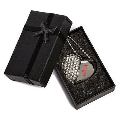 На Заказ Свадебный Логотип Кристалл USB с брелок с элегантной коробкой usb 3,0 флеш-накопитель