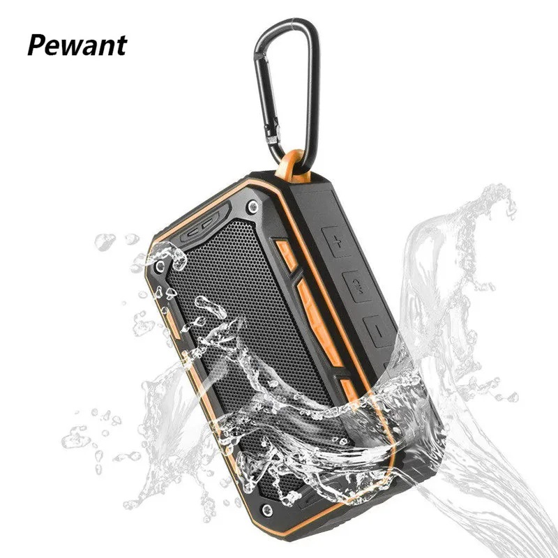 

Pewant Bluetooth Speaker Portable Outdoor Speaker Waterproof Soundbar Column For Computer High Quality Sound With TF FM Radio