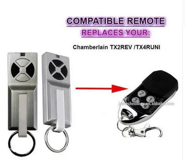 

Chamberlain TX2REV / Chamberlain TX4RUNI compatible remote control replacement GOOD