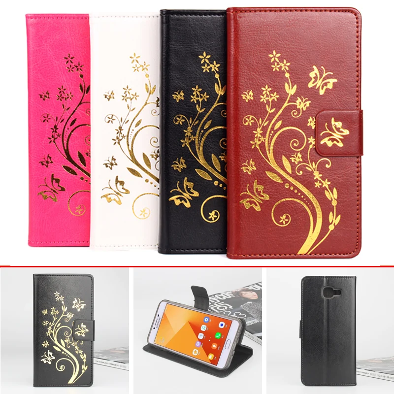 

Open Book Style Magnetic Phone Case for Samsung Galaxy A8 2016 A8100 A810 5.7 inch Flip Leather Cover Case With Stand Function