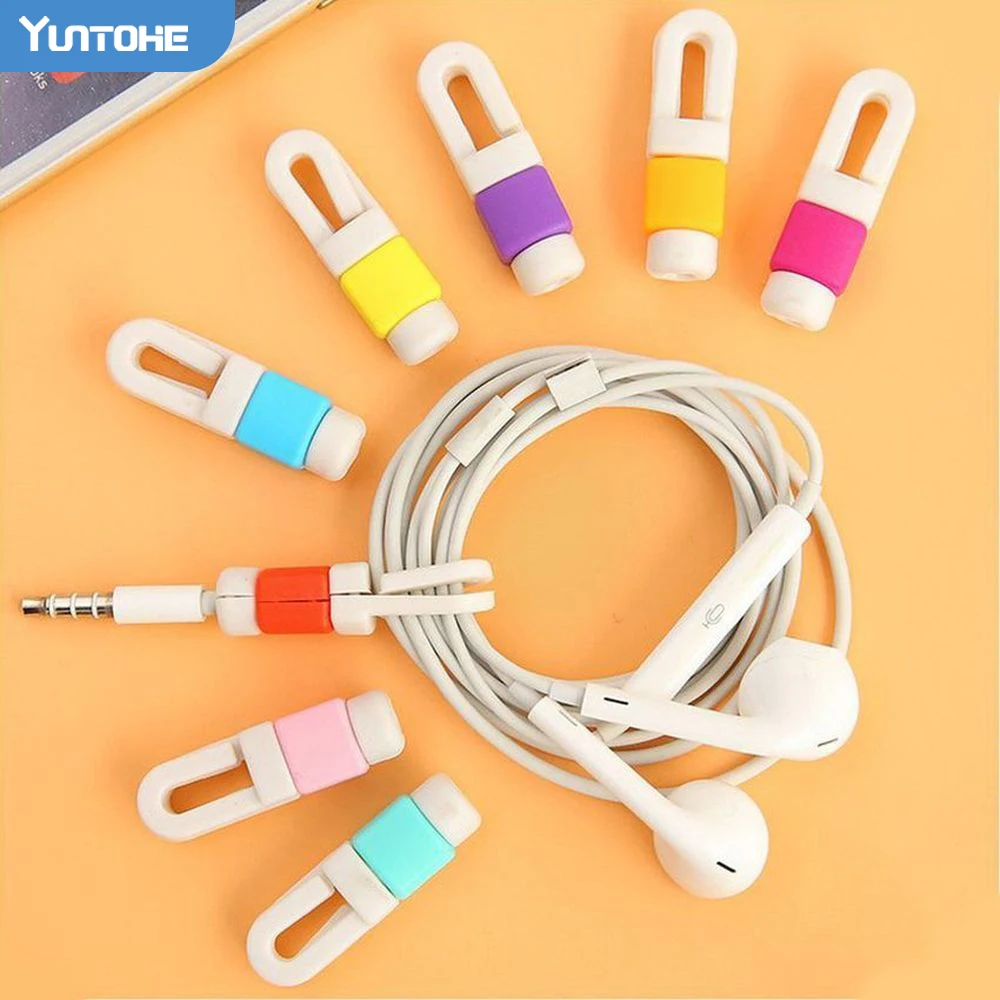 

Cable Protector For iphone earphones Wire organizer Earpods Cord Protector Protective Case Colors Bobbin Winder 100pcs/lot