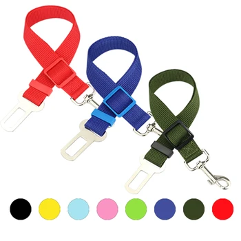 

Dog Seat Belt Puppy Dog Seat Belts Harness Lead Clip Pet Dog Supplies Safety Lever Auto Traction Products