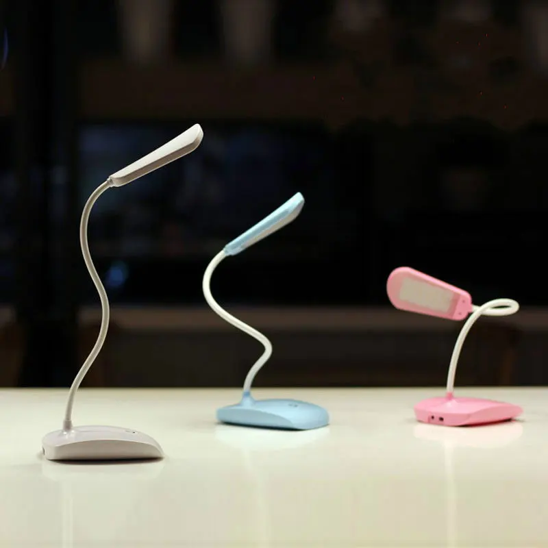 

USB Led Desk Table Lamp 18 LED Rechargeable Lamps with Clip Bed Reading Book Light LED Children Eye Protection Touch 3 Modes