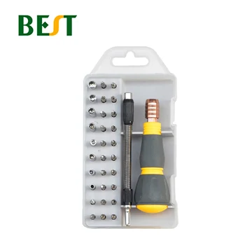 

BST-2990D 33 PCS in 1 Quickly Two-Way Ratchet Acrewdriver Tools Multi-Function Maintenance Magnetic Screw Driver Bits Tools