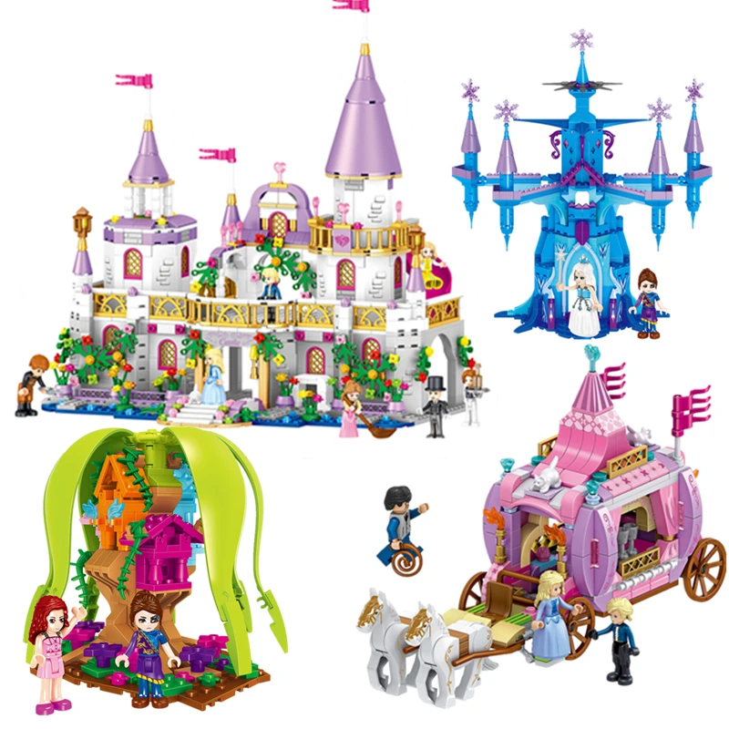 

Girls Friends 731PCS Building Blocks Princess Windsor Castle Bricks Compatible Legoings 41148 Toys for Girl Christmas Gift