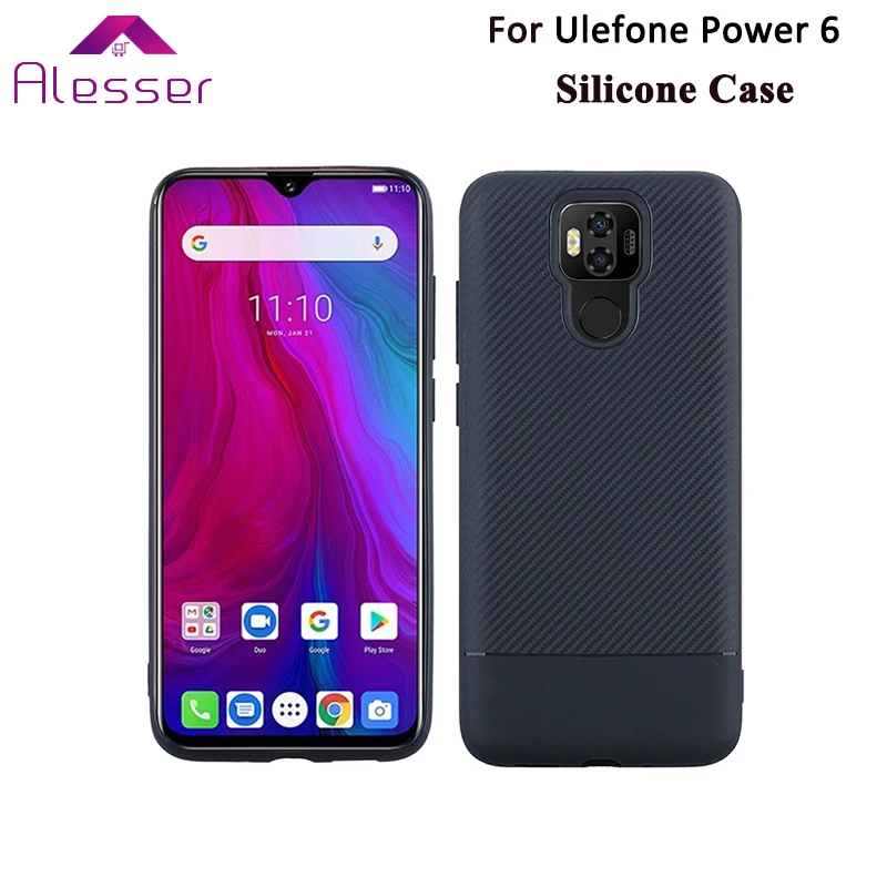 

Alesser For Ulefone Power 6 Silicone Case Soft Protective Back Cover Anti-knock Shell For Ulefone Power 6 Case Phone Accessories