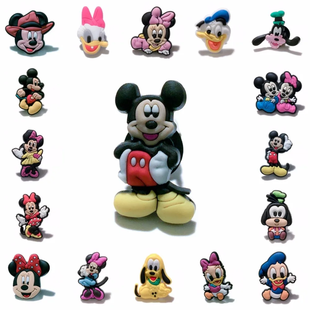 

1PCS PVC Cartoon Icon Mickey Brooch Pins Badge Cute Minnie Anime Figure Pins Button Badge Backpack Clothes Hat Decor Kids Gift