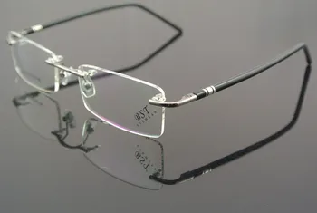

Gray Rimless Eyeglass Frame Man Women Glasses Eyewear Spectacles RX 1290