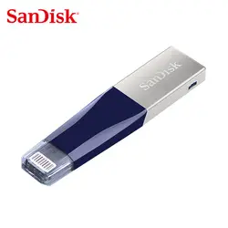 Sandisk iXPAND OTG USB флешка 3,0 32 Гб 64 Lightning накопитель 128 16 для iPhone iPad iPod Memory Stick флешки