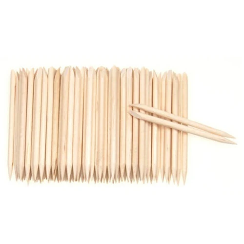 

100Pcs Nail Art Wood Stick Cuticle Pusher Remover Pedicure Useful Manicure Tool