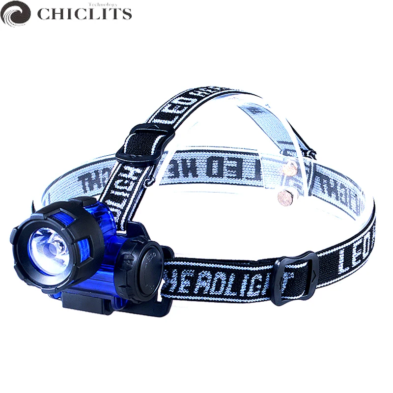 

Ultra-light 3W Headlamp 3AAA Battery Powerful Head Lamp Light Waterproof Flashlight Torch Headlight for Hunting Fishing Camping
