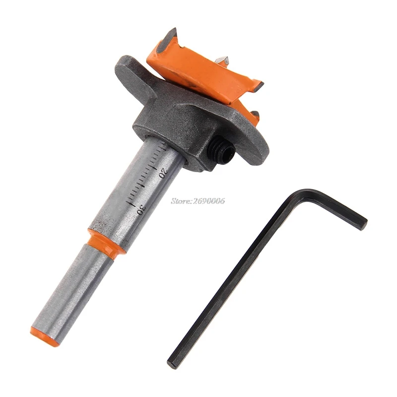 1 Set Woodworking Drill Bit 35mm Cemented Carbide Cutter Wood Drilling font b Power b font