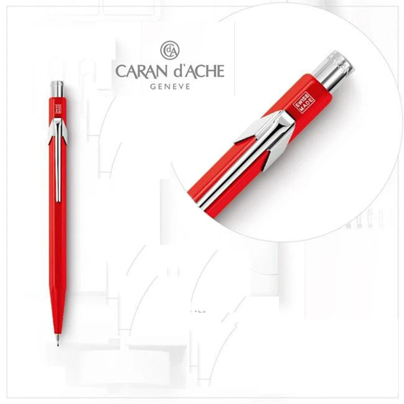 Одна штука 0,7 мм механические карандаши Caran d'Ache 844 с оригинальной коробке офисные и школьные канцелярские принадлежности