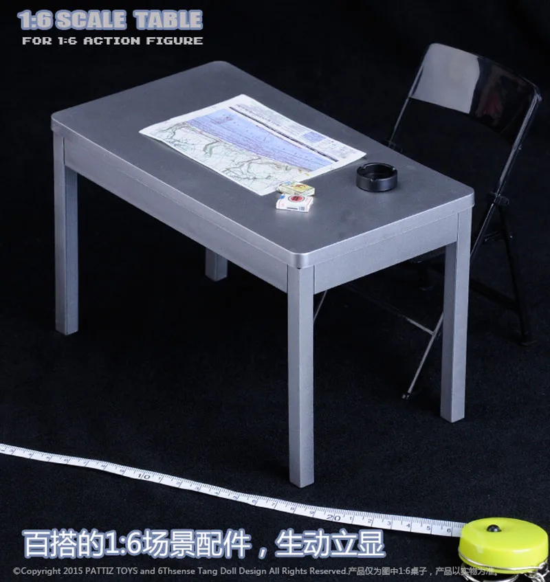 PATTIZ TOYS 1//6 Scale Table For 12/" Action Figure Scene