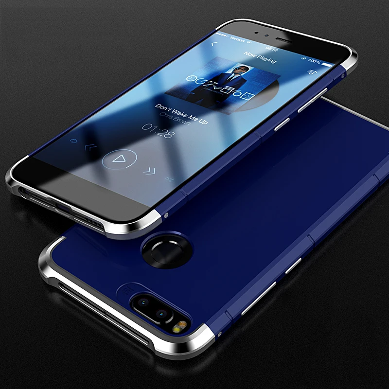 xiaomi mi a1 bumper case, aviation aluminum metal frame + matte back