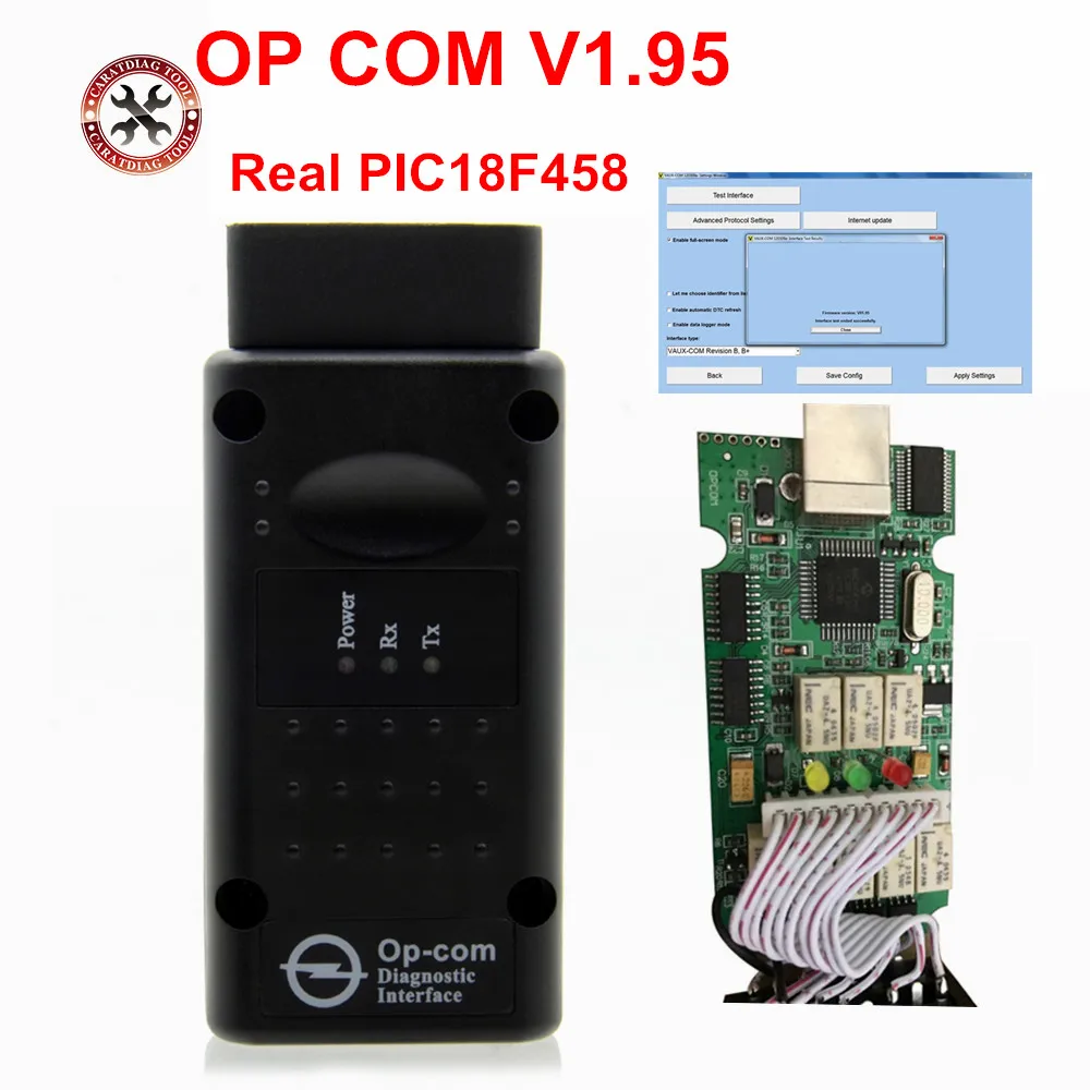 Реальный PIC18F458 OP COM V1.59 V1.95 V1.99 FW чип для Opel OPCOM OBD2 сканер диагностический