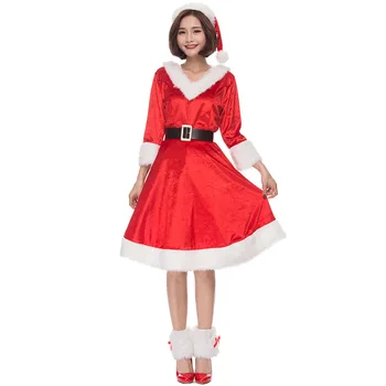 

Hot Selling V Collars Christmas Clothing Christmas Costumes Stage Uniforms Stage Clothes Cosplay Women