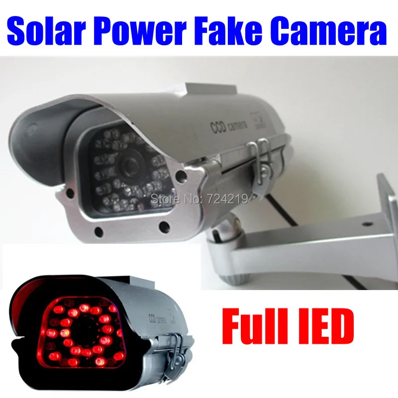 bilder für Neue Solarbetriebene batterie Outdoor Indoor CCTV Security Fälschungs-blinde Kamera Blinkt IR LEDS Lichter freies verschiffen bilder für Neue Solarbetriebene batterie Outdoor Indoor CCTV Security Fälschungs-blinde Kamera Blinkt IR LEDS Lichter freies verschiffen